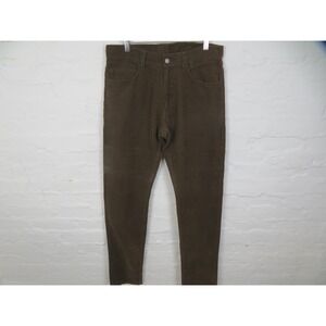 J Press Pants Mens 32x30 Brown Corduroy 5 Pocket Khaki Casual Preppy Trousers